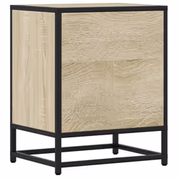 vidaXL Bedside Cabinets Nightstand Bed Table Engineered Wood - sonoma oak, 2 pcs - Additional view 7