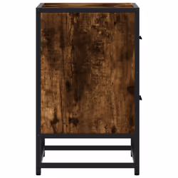 vidaXL Bedside Cabinets Nightstand Bed Table Engineered Wood - smoked oak, 1 pcs - Additional view 6