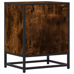 vidaXL Bedside Cabinets Nightstand Bed Table Engineered Wood - smoked oak, 1 pcs - Additional view 7