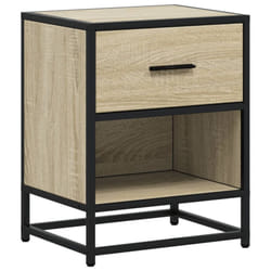 vidaXL Bedside Cabinets Nightstand Bed Side Table Engineered Wood - sonoma oak, 1 pcs