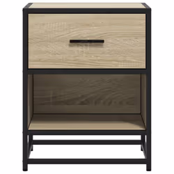 vidaXL Bedside Cabinets Nightstand Bed Side Table Engineered Wood - sonoma oak, 1 pcs - Additional view 4