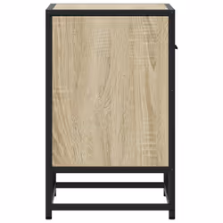 vidaXL Bedside Cabinets Nightstand Bed Side Table Engineered Wood - sonoma oak, 1 pcs - Additional view 5