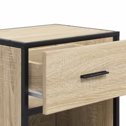 vidaXL Bedside Cabinets Nightstand Bed Side Table Engineered Wood - sonoma oak, 2 pcs - Additional view 9