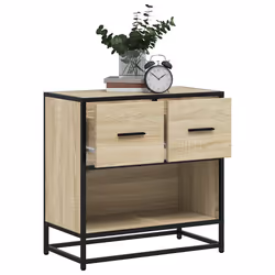 VidaXL 848695 nightstand/bedside table 2 drawer(s) Oak