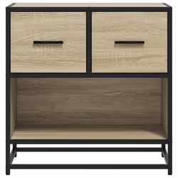 VidaXL 848695 nightstand/bedside table 2 drawer(s) Oak - Additional view 5
