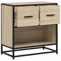 VidaXL 848695 nightstand/bedside table 2 drawer(s) Oak - Additional view 8