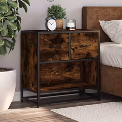 VidaXL 848696 nightstand/bedside table 2 drawer(s) Oak - Additional view 4