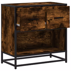 VidaXL 848696 nightstand/bedside table 2 drawer(s) Oak - Additional view 8