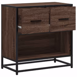 VidaXL 848698 nightstand/bedside table 2 drawer(s) Oak - Additional view 8