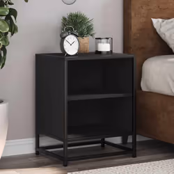 VidaXL 848699 nightstand/bedside table Black