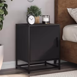 VidaXL 848709 nightstand/bedside table Black