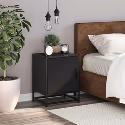 VidaXL 848709 nightstand/bedside table Black