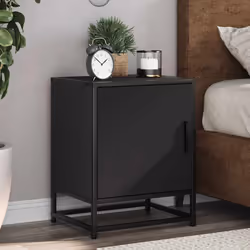 VidaXL 848710 nightstand/bedside table Black - Additional view 2