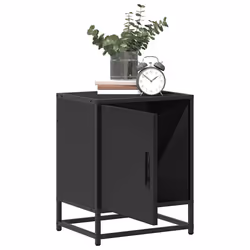 VidaXL 848710 nightstand/bedside table Black - Additional view 4