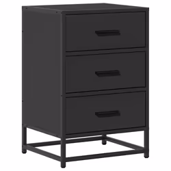 VidaXL 848719, Black, 3 drawer(s), Metal, Wood, 50 kg, 5 kg, 400 mm