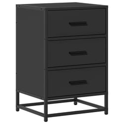 VidaXL 848719 nightstand/bedside table 3 drawer(s) Black