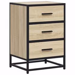 VidaXL 848720, Oak, 3 drawer(s), Metal, Wood, 50 kg, 5 kg, 400 mm