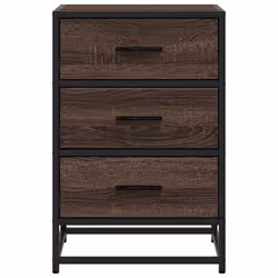VidaXL 848723 nightstand/bedside table 3 drawer(s) Oak - Additional view 5