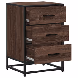 VidaXL 848723 nightstand/bedside table 3 drawer(s) Oak - Additional view 8