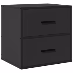 vidaXL Wall-mounted Bedside Cabinets 2 pcs Sonoma Oak 40x31x39.5 cm cabinet - black, 2 pcs - Additional view 5