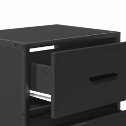 vidaXL Wall-mounted Bedside Cabinets 2 pcs Sonoma Oak 40x31x39.5 cm cabinet - black, 2 pcs - Additional view 9