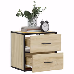 VidaXL 848727 nightstand/bedside table Oak - Additional view 4