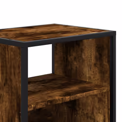 vidaXL Wall-mounted Bedside Cabinet Black 40x31x39.5 cm cabinet bedside table - smoked oak, 1 pcs - Additional view 8