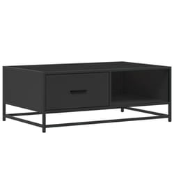 vidaXL Coffee Table Hall End Table Side Table Engineered Wood and Metal - black