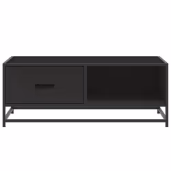 vidaXL Coffee Table Hall End Table Side Table Engineered Wood and Metal - black - Additional view 4