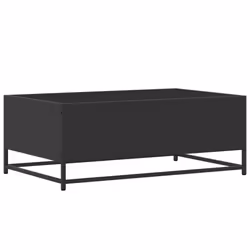 vidaXL Coffee Table Hall End Table Side Table Engineered Wood and Metal - black - Additional view 6