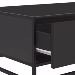 vidaXL Coffee Table Hall End Table Side Table Engineered Wood and Metal - black - Additional view 9
