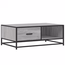 vidaXL Coffee Table Hall End Table Side Table Engineered Wood and Metal - grey sonoma