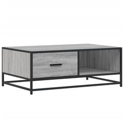 vidaXL Coffee Table Hall End Table Side Table Engineered Wood and Metal - grey sonoma