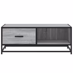 vidaXL Coffee Table Hall End Table Side Table Engineered Wood and Metal - grey sonoma - Additional view 4