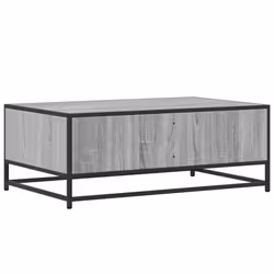 vidaXL Coffee Table Hall End Table Side Table Engineered Wood and Metal - grey sonoma - Additional view 6