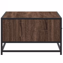 vidaXL Coffee Table Hall End Table Side Table Engineered Wood and Metal - brown oak - Additional view 5