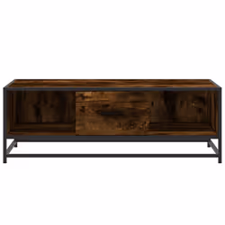 vidaXL Coffee Table Hallway End Table Side Table Engineered Wood and Metal - smoked oak - Additional view 4