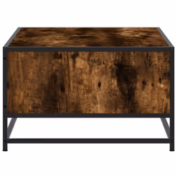 vidaXL Coffee Table Hallway End Table Side Table Engineered Wood and Metal - smoked oak - Additional view 5