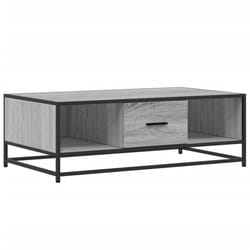 vidaXL Coffee Table Hallway End Table Side Table Engineered Wood and Metal - grey sonoma