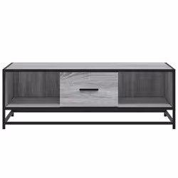 vidaXL Coffee Table Hallway End Table Side Table Engineered Wood and Metal - grey sonoma - Additional view 4
