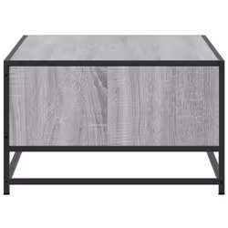 vidaXL Coffee Table Hallway End Table Side Table Engineered Wood and Metal - grey sonoma - Additional view 5