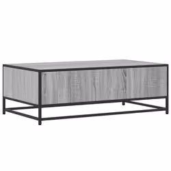 vidaXL Coffee Table Hallway End Table Side Table Engineered Wood and Metal - grey sonoma - Additional view 6