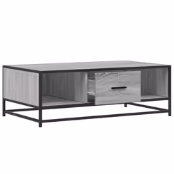 vidaXL Coffee Table Hallway End Table Side Table Engineered Wood and Metal - grey sonoma - Additional view 7