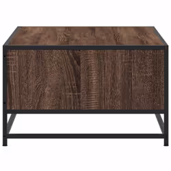 vidaXL Coffee Table Hallway End Table Side Table Engineered Wood and Metal - brown oak - Additional view 5