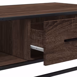 vidaXL Coffee Table Hallway End Table Side Table Engineered Wood and Metal - brown oak - Additional view 8