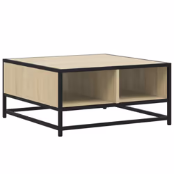 vidaXL Coffee Table Hallway Tea End Table Side Table Engineered Wood and Metal - sonoma oak