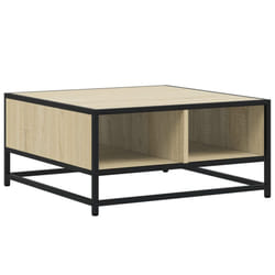 vidaXL Coffee Table Hallway Tea End Table Side Table Engineered Wood and Metal - sonoma oak