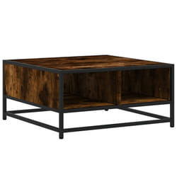 vidaXL Coffee Table Hallway Tea End Table Side Table Engineered Wood and Metal - smoked oak