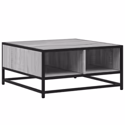 vidaXL Coffee Table Hallway Tea End Table Side Table Engineered Wood and Metal - grey sonoma