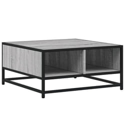 vidaXL Coffee Table Hallway Tea End Table Side Table Engineered Wood and Metal - grey sonoma